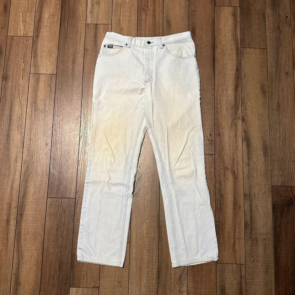 Vintage Lee Straight Leg Jeans Men's Size 34 x 32 Light Wash